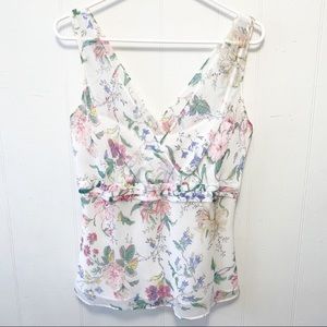 Multi color camisole top from loft, Sz 12.